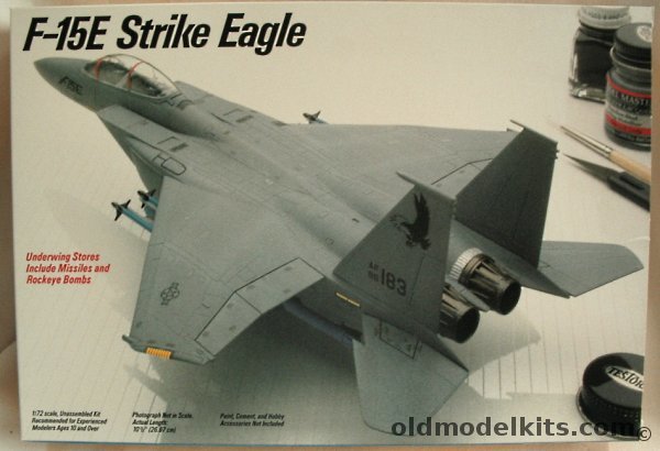 Testors 1/72 McDonnell F-15E Strike Eagle - Prototype, 651 plastic model kit